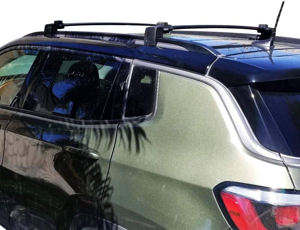 2017-2023 Jeep Compass Aluminum Roof Rack Cross Bars - OE Style Replacement for Cargo Carrier - Perfect for Camping, Road Trips & Outdoor Adventures