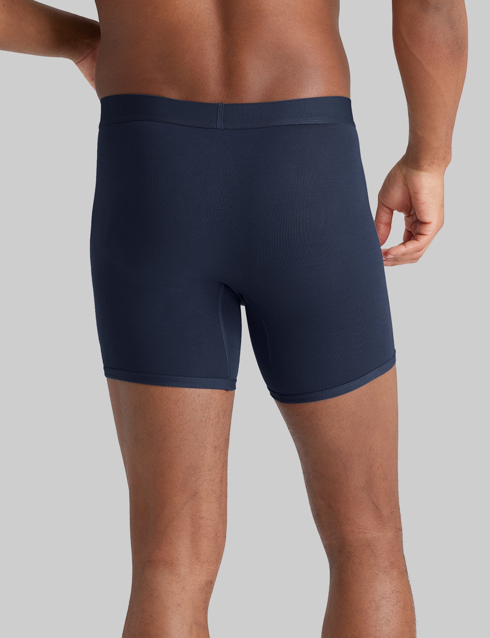 Breathable Cotton Mid-Length Boxer Briefs (3-Pack) - Soft Men's Underwear for All-Day Comfort | Perfect for Workout, Travel & Daily Wear