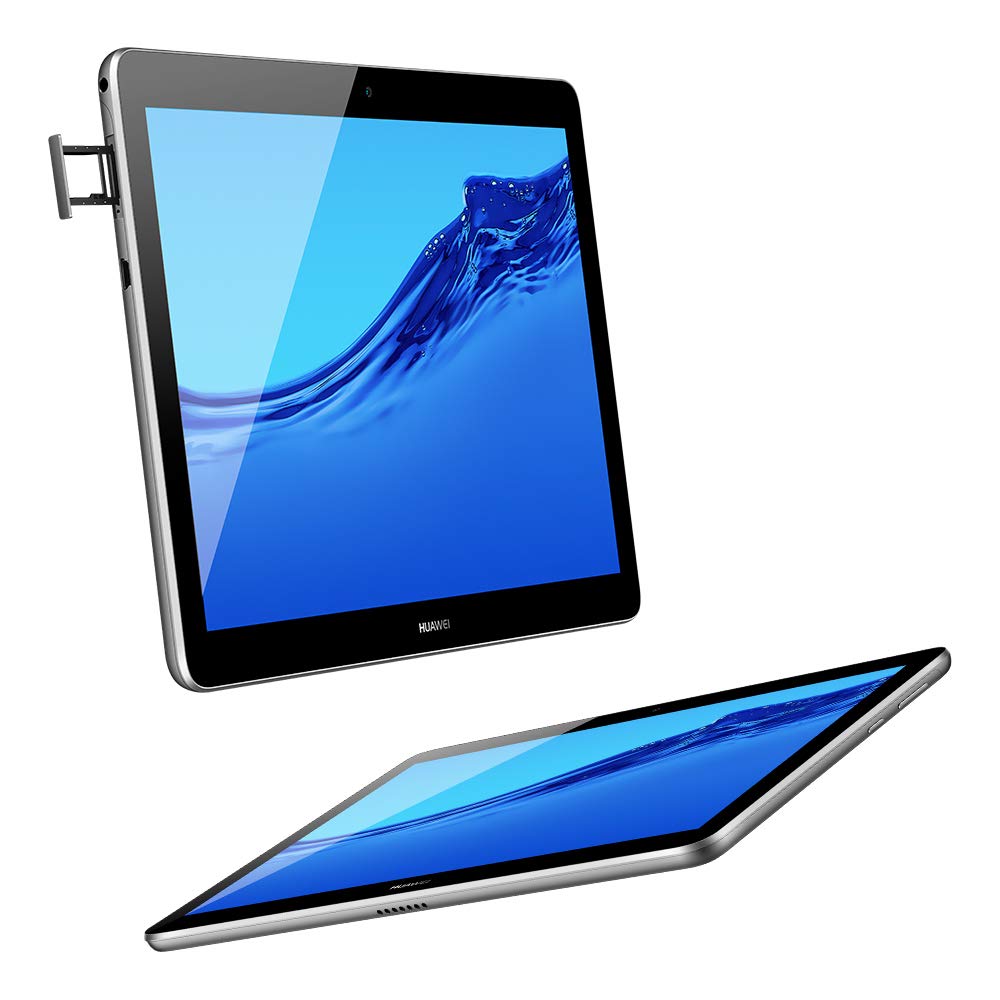 Huawei MediaPad T3 10 Inch Android Tablet - 16GB Storage 2GB RAM - WiFi, Aluminum Alloy Body, Gray - International Version (No Warranty) - Perfect for Work, Study & Entertainment
