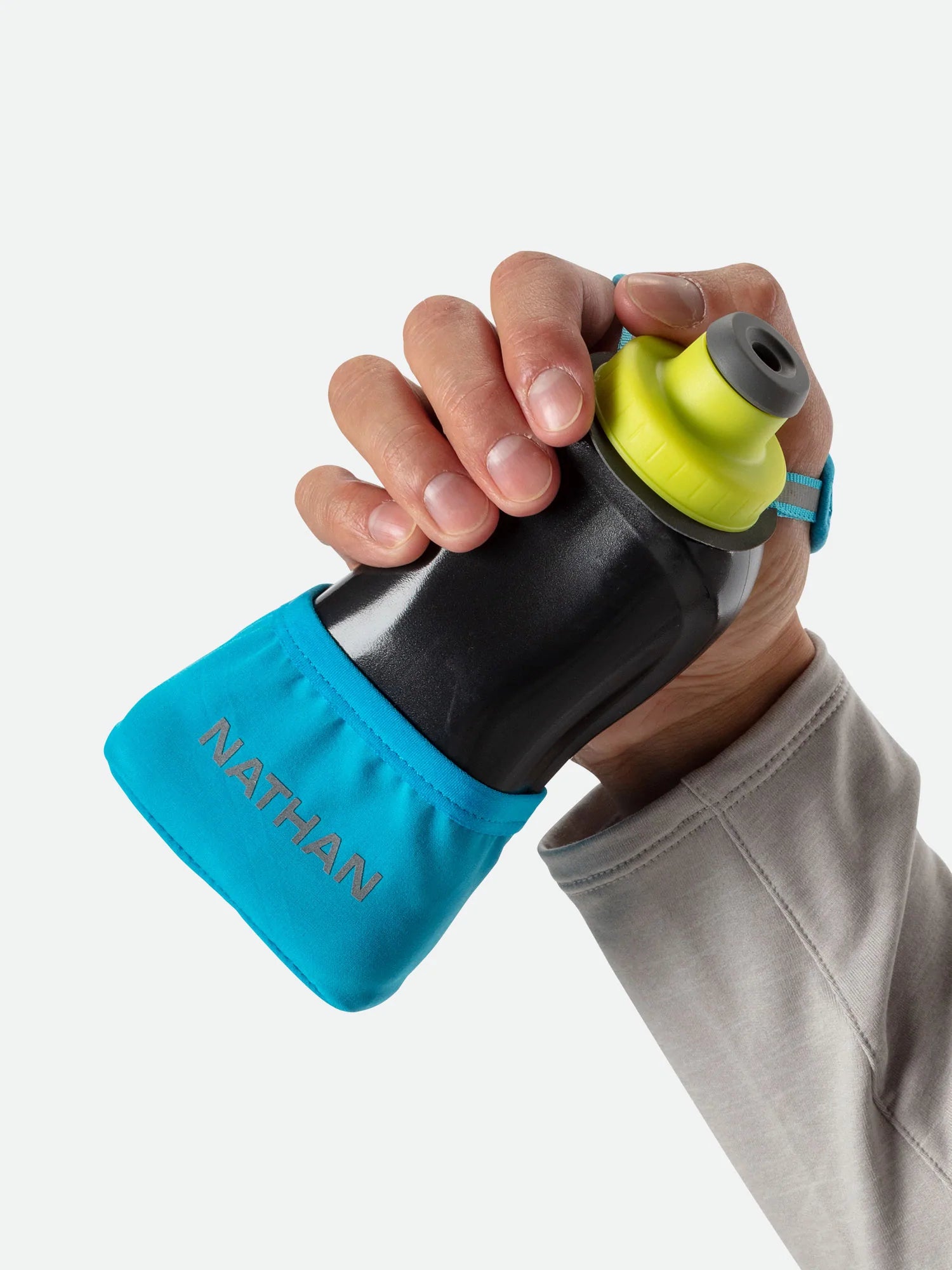 QuickSqueeze Lite 12oz Handheld Water Bottle - Leak Proof & Easy Squeeze (Lime Green/Blue) - Perfect for Gym, Hiking & Outdoor Activities