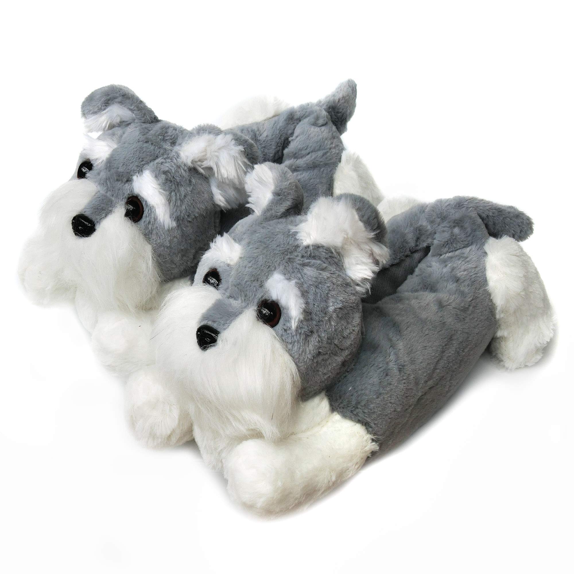 Cozy Women's Fluffy Animal Slippers - Cute Dog House Shoes for Women & Men | Warm Indoor/Outdoor Winter Slippers for Home, Gifts & Relaxation