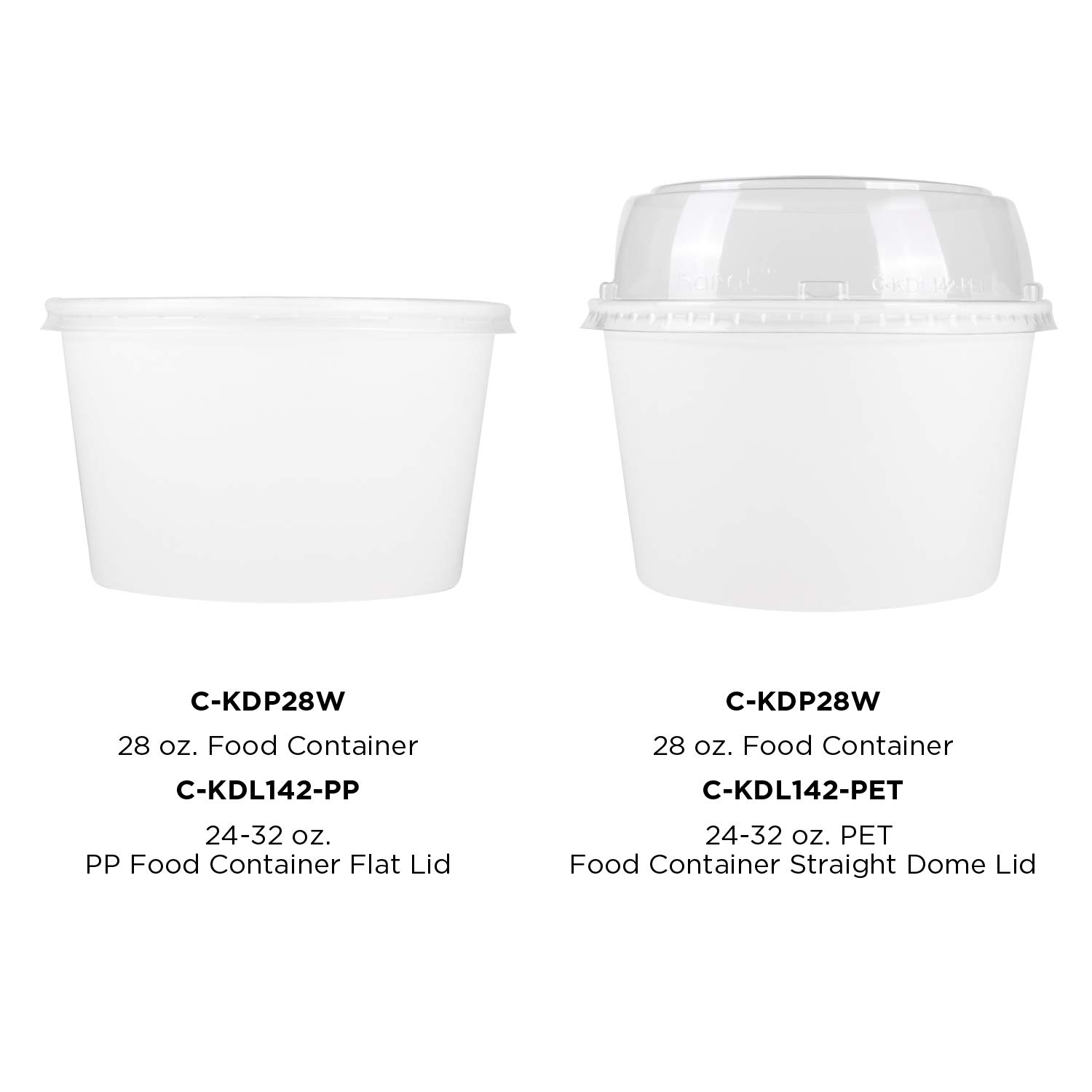 28oz (600 Count) White Paper Soup Bowls for Hot & Cold Food - Perfect for Soup, Noodles, Pasta, Snacks - Disposable Bowls for Restaurants, Catering, Parties, Picnics (C-KDP28W)