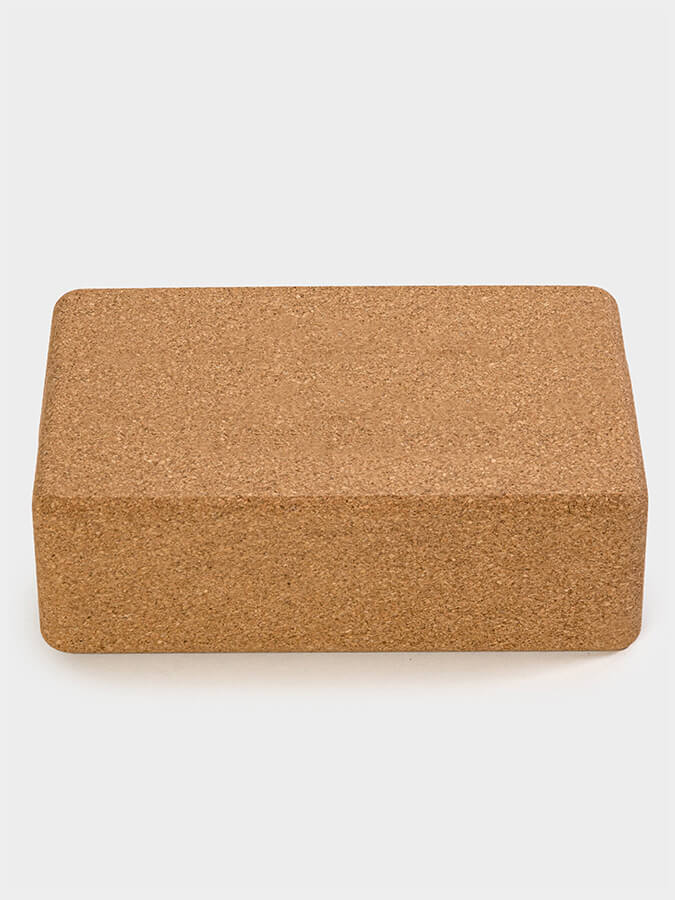 Premium Large Cork Yoga Brick - Non-Slip Eco-Friendly Yoga Block for Stability & Support - Ideal for Yoga Studio, Home Practice, and Pilates Workouts