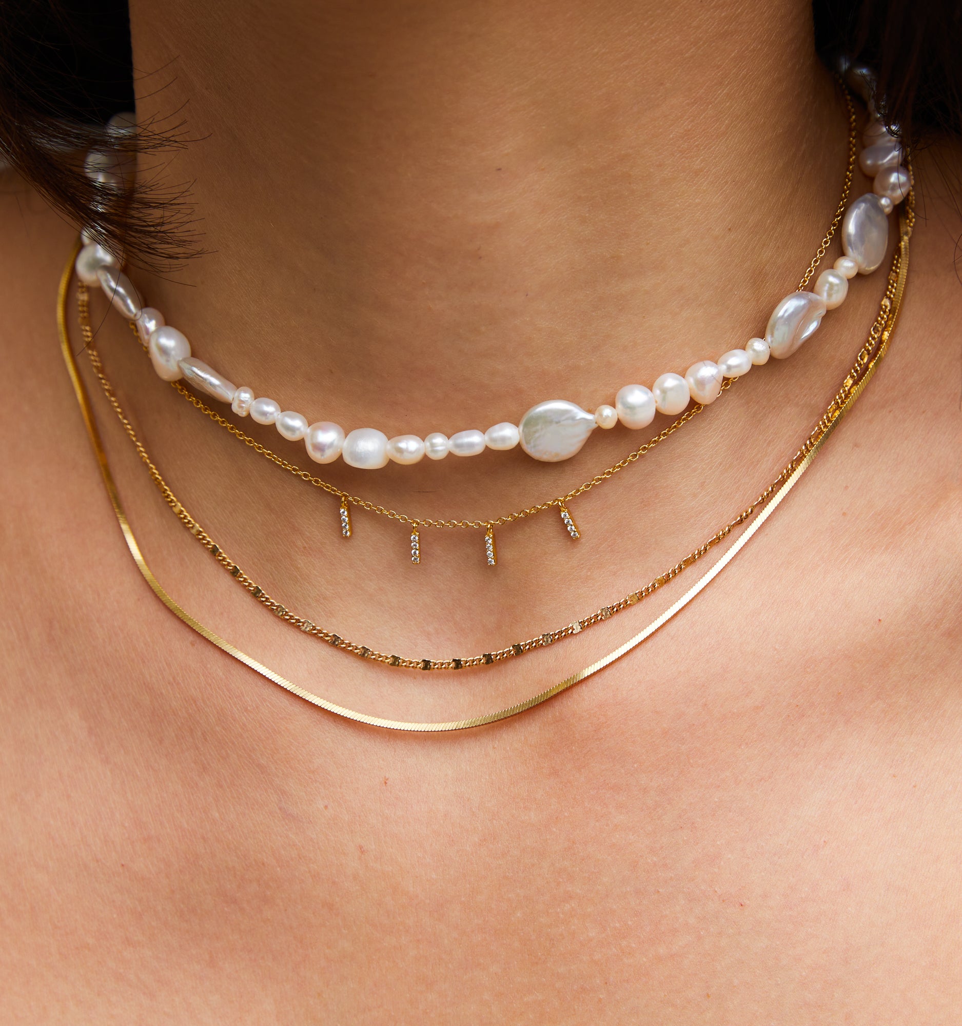 Elegant Gold Chain Necklace with Lace Detailing - Perfect for Weddings, Parties & Special Occasions
