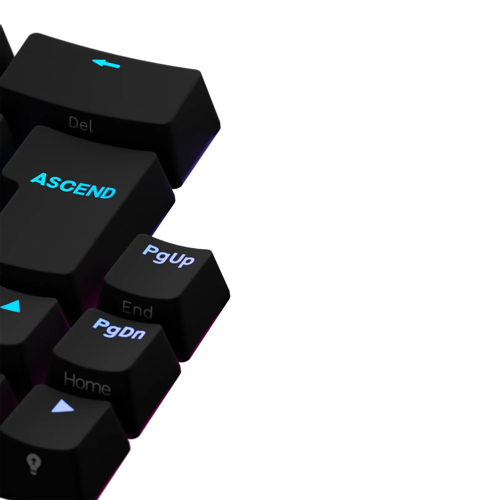 Backlit Black FR Keycaps for Mechanical Keyboards - Perfect for Gaming, Typing & Custom Builds