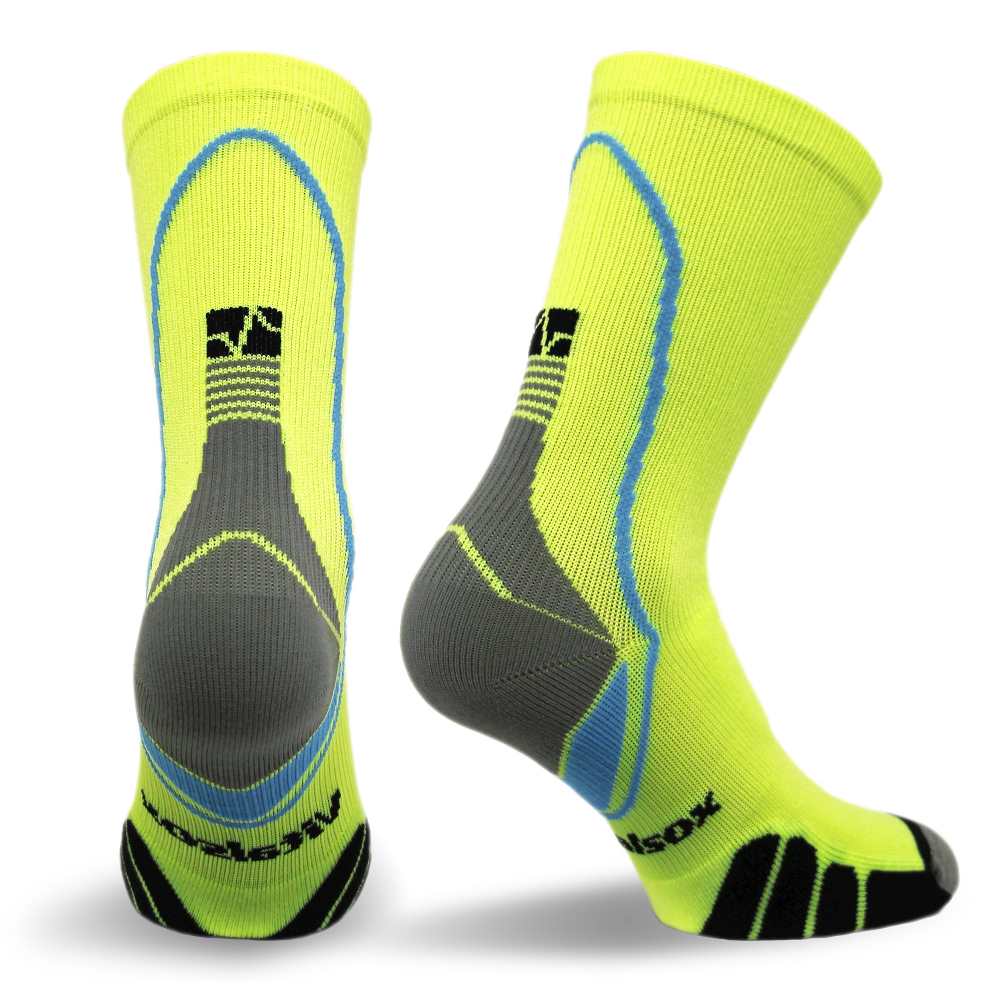 Vitalsox Unisex-Adult Women's VT5810 Italian Support & Odor Control Crew Socks (1 Pair - Fitted) - Best for Running, Hiking & Workout - Breathable & Comfortable Athletic Socks for Active Lifestyles