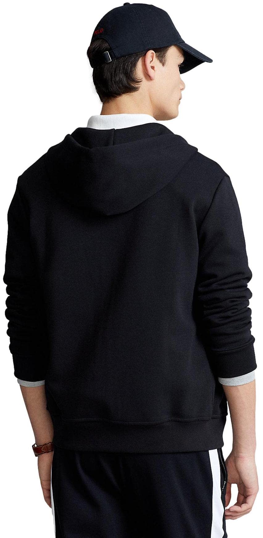 POLO RALPH LAUREN Men's Double-Knit Full-Zip Hoodie Jacket - Lightweight Casual Pullover for Everyday Wear, Gym & Outdoor Activities