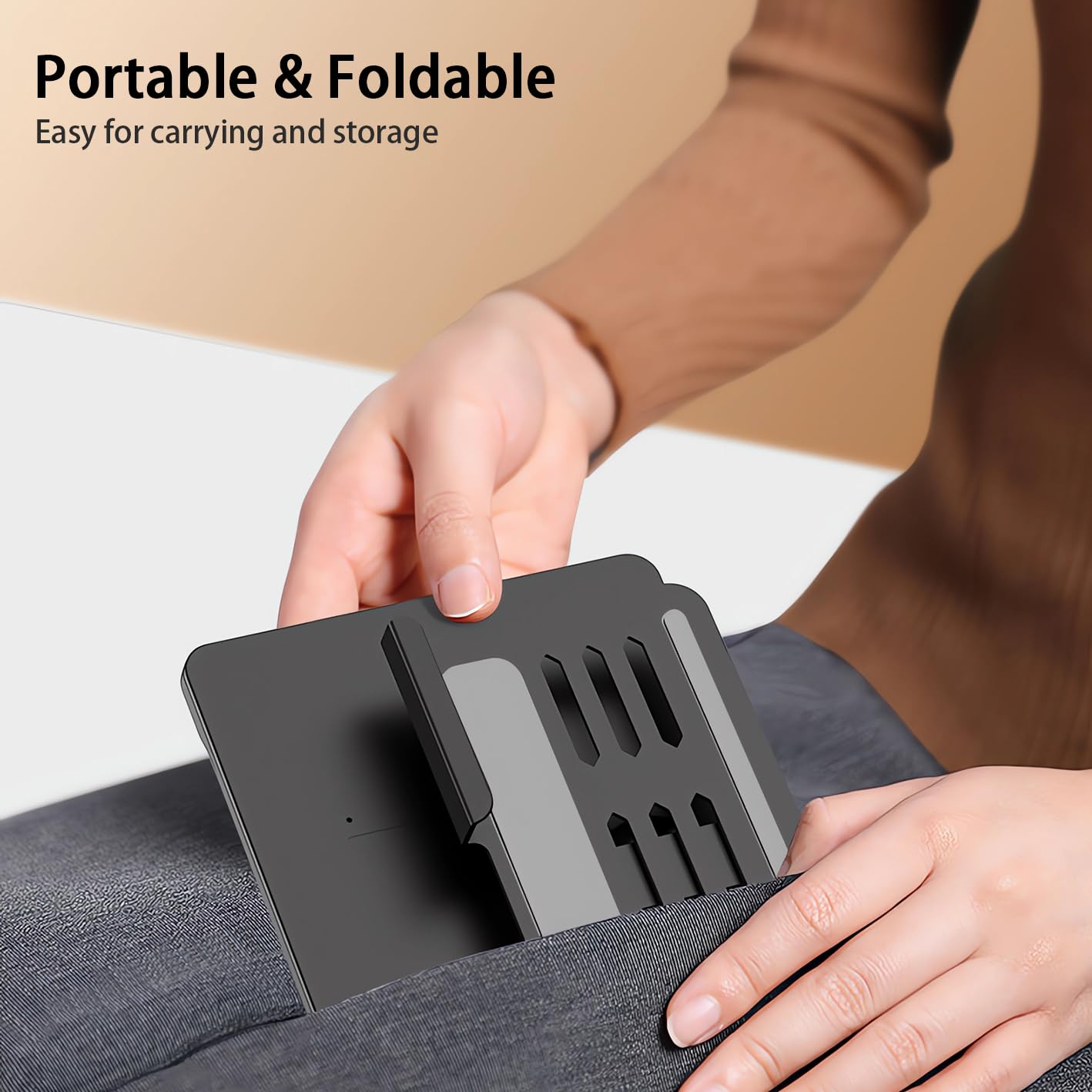 Samsung Galaxy Z Fold 6/5/4 Stand with Bluetooth Keyboard & Mouse - Portable Foldable Adjustable Tablet Stand Holder for Desk Work, Travel & Home Office - Includes Wireless Mouse & Stylus Pen