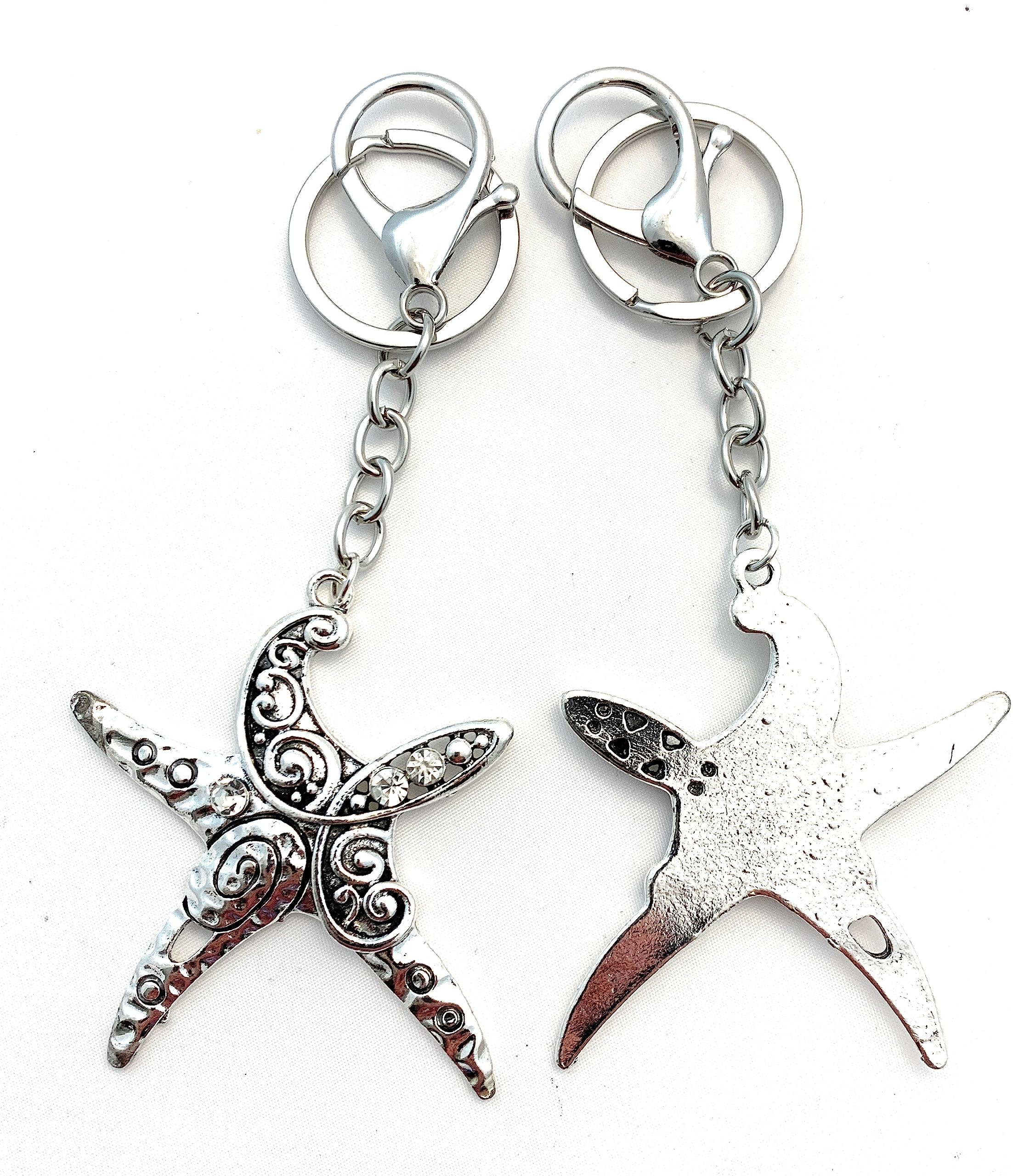 Smiling Wisdom - Starfish Story Appreciation Gift Set with Keepsake Card & Ornate Swirl Keychain - Inspirational Teacher/Coach Gift - Perfect for Graduation, Retirement & Thank You Gifts