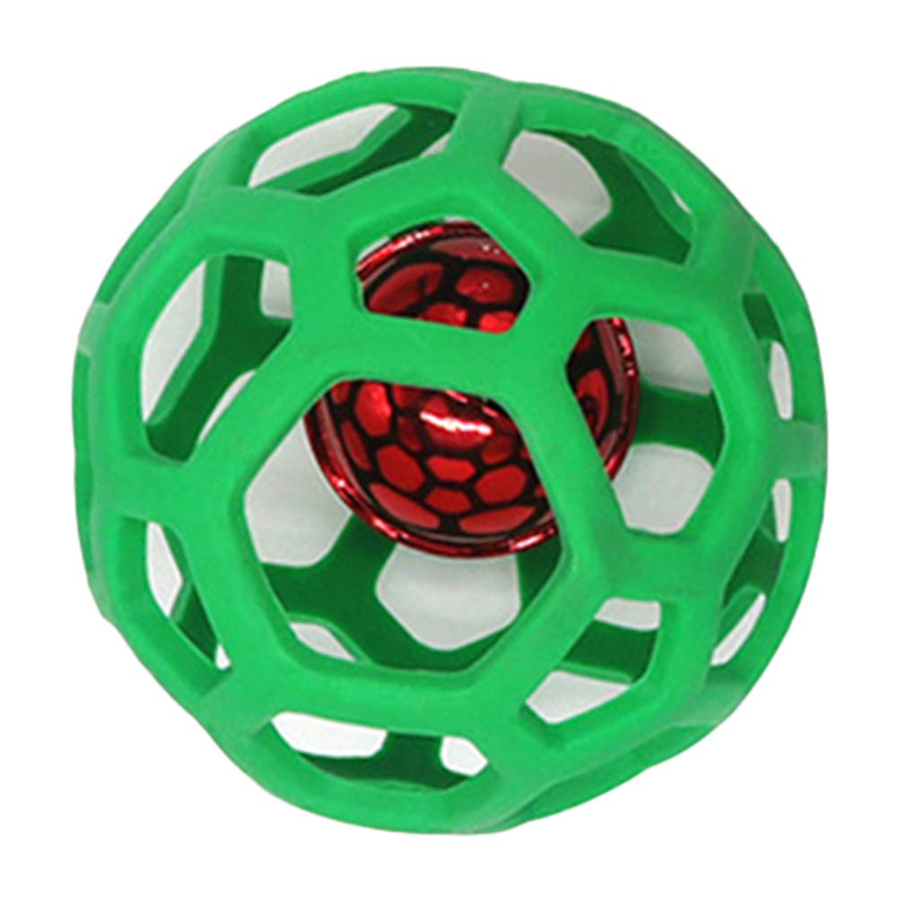 Durable Chew-Resistant Hollow Rubber Dog Toy Ball - Interactive Puzzle Tennis Ball for Scratching, Biting & Play - Eco-Friendly Pet Chew Toy for Indoor & Outdoor Fun