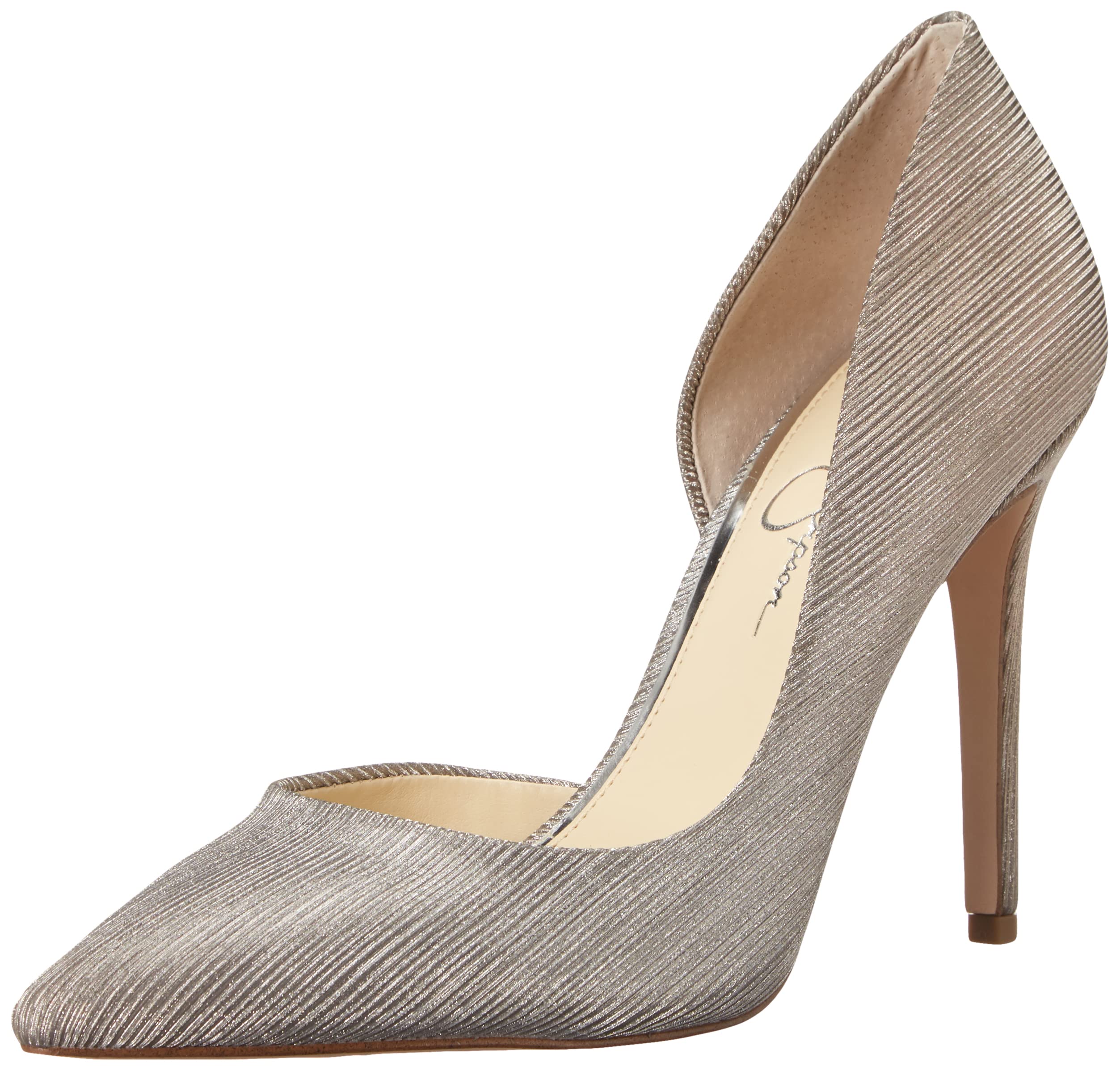 Jessica Simpson Women's Prizma Pointed Toe D'Orsay Heels Pumps - Elegant Dress Shoes for Work, Party & Special Occasions
