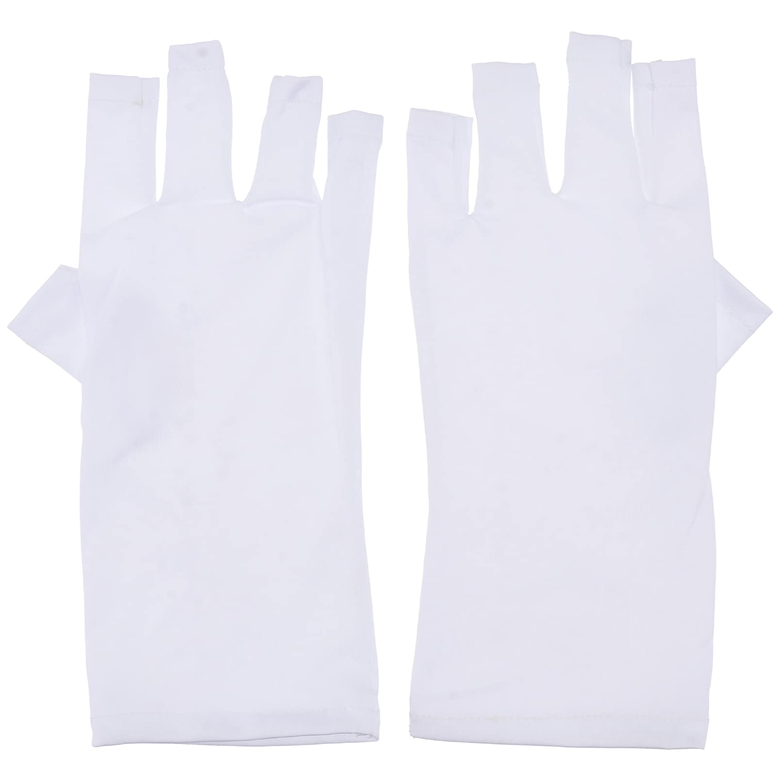Healifty 2 Pairs UV Protection Gloves - Fingerless Gel Manicure Gloves for Nail Salon Professionals | Shields Hands from UV Rays & Sunburn | Perfect for Gel Polish Curing & Outdoor Activities