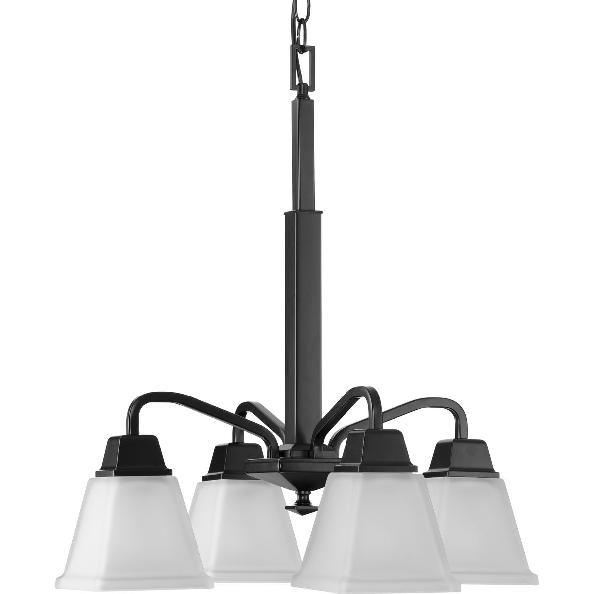 Clifton Heights Collection 4-Light Etched Glass Chandelier - Elegant Dining Room & Entryway Lighting Fixture