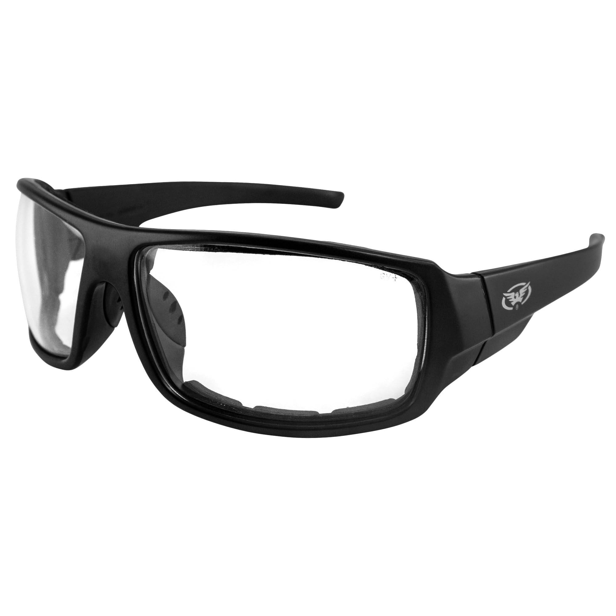 Global Vision Eyewear Italiano Plus Series Safety Sunglasses - Matte Black Frames for Outdoor Work, Sports & UV Protection | ANSI Z87.1 Certified
