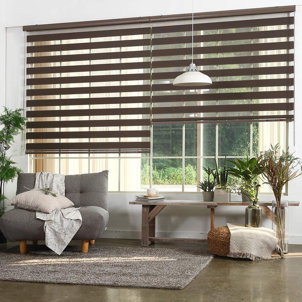 Custom Cut Zebra Roller Shades (77