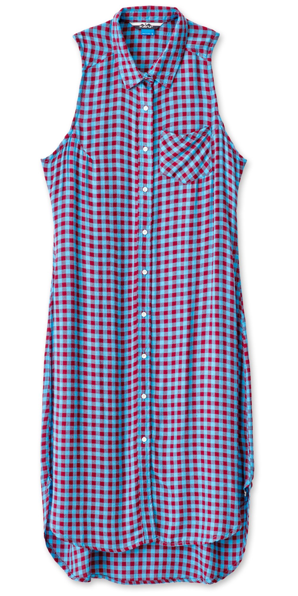 KAVU Women's Brighton Dress - X-Small, Saw Check Print - Casual Summer Sundress for Beach, Travel & Everyday Wear