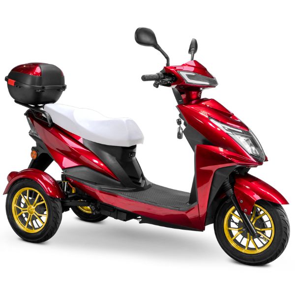 Premium Full-Size 3-Wheel Mobility Scooter for Adults - Lightweight & Foldable Electric Wheelchair with Comfortable Seat - Ideal for Shopping, Travel & Outdoor Activities