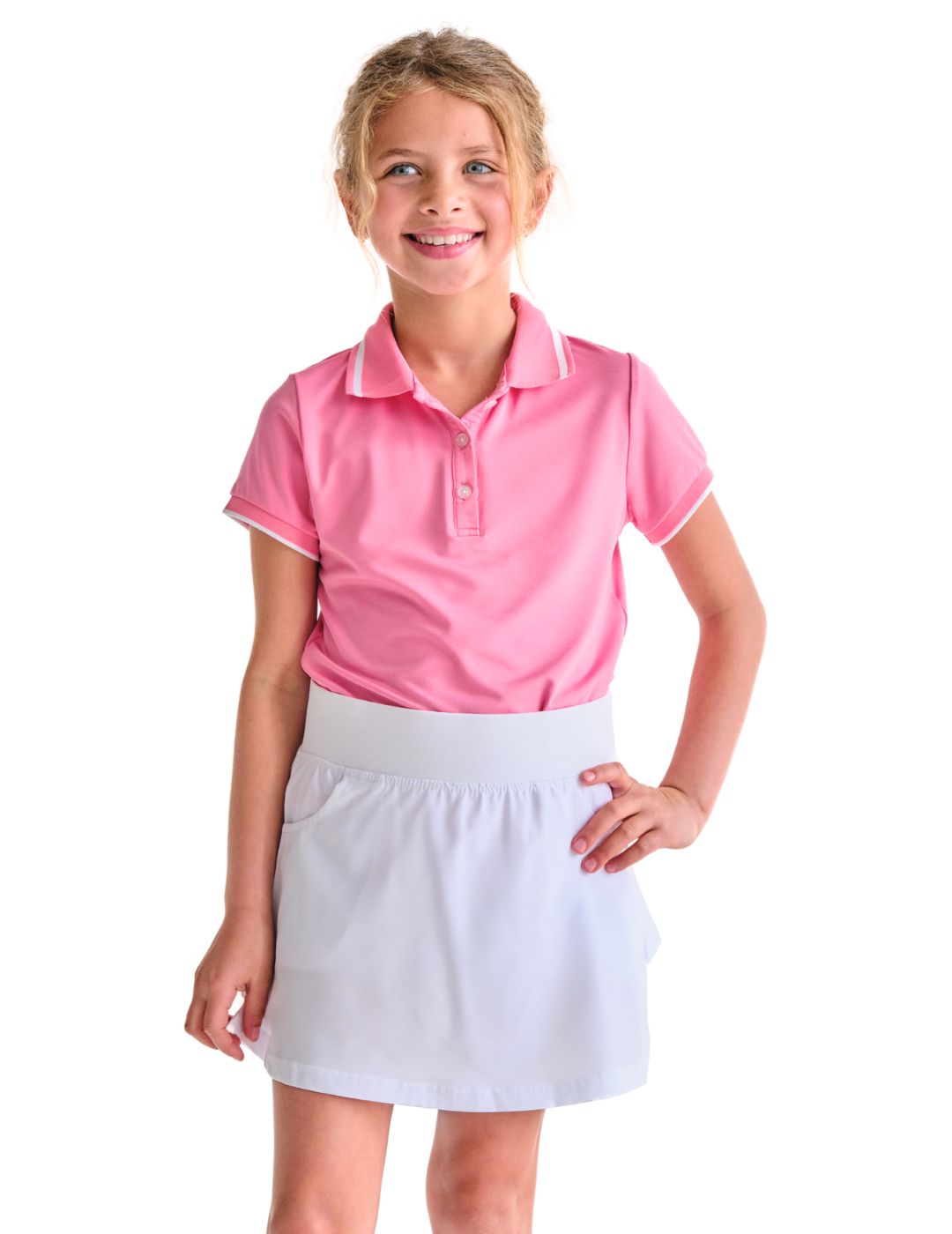 Serafina Youth Girls' Polo Shirt - Comfortable Cotton Short Sleeve Top for School, Sports & Casual Wear | Perfect for Teen Girls' Daily Outfits & Activities