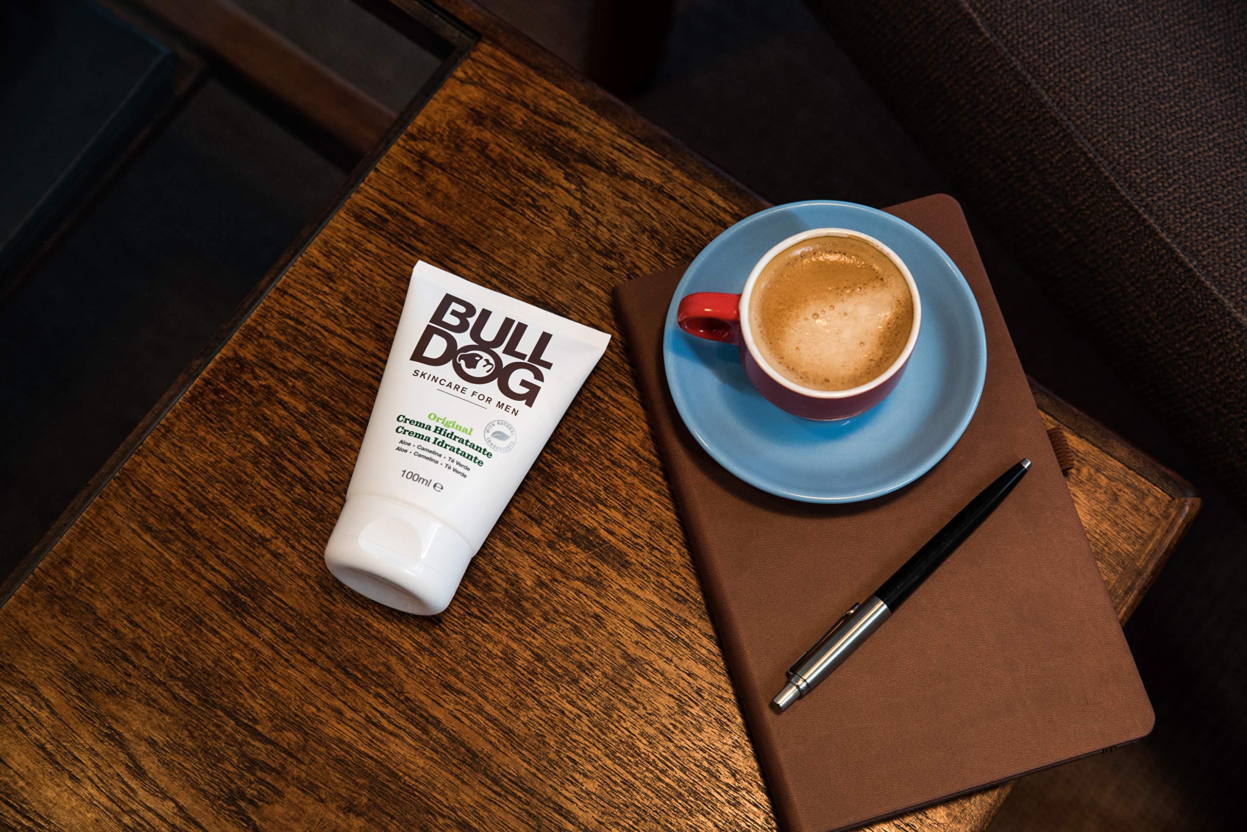 Bulldog Skincare Original Moisturizer 100ml - Hydrating Face Cream for Men with Natural Ingredients - BTSW-154100 - Perfect for Daily Skincare Routine & Sensitive Skin Care