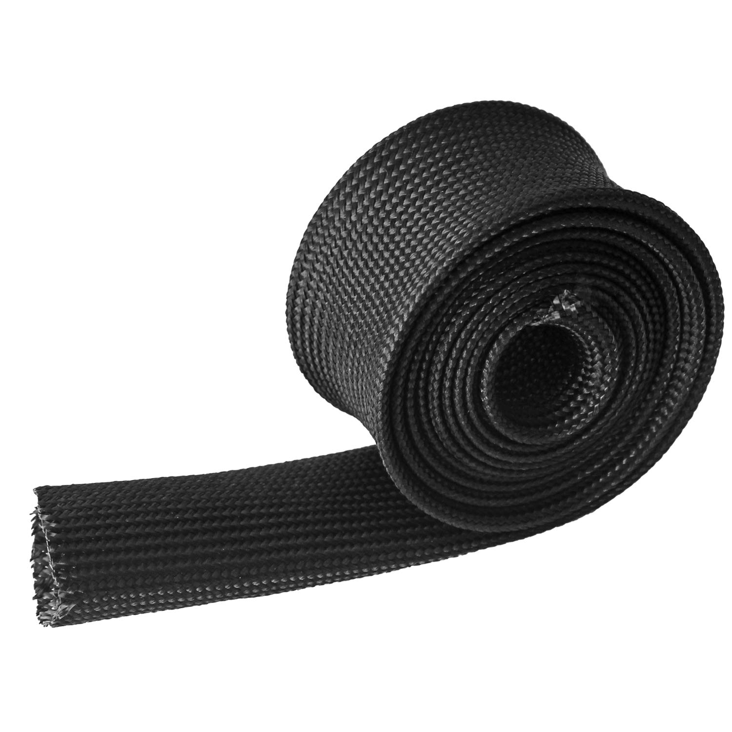 High Temperature Fiberglass Heat Sleeve - Adjustable 5FT x 25MM (1