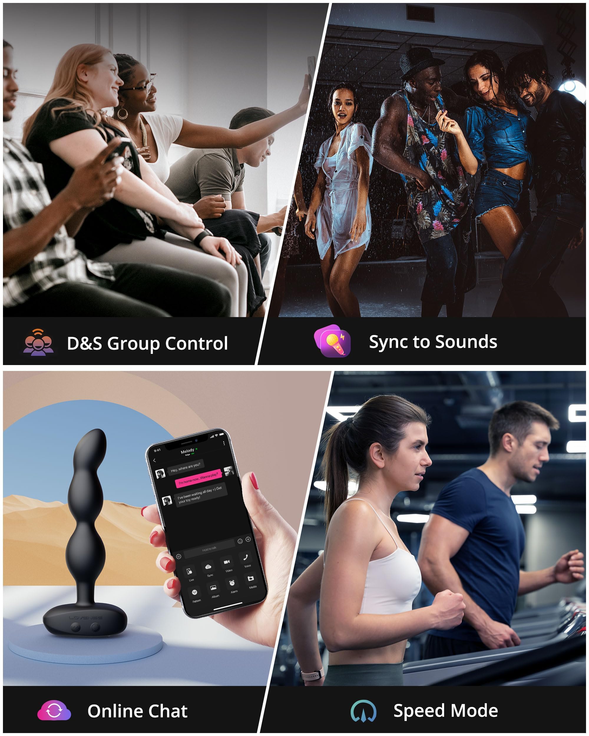 LOVENSE Ridge Vibrating Anal Beads Dildo - 360° Rotating Prostate Massager for Men & Women | Remote Control Butt Plug Sex Toy for Beginners & Advanced Users | Perfect for Couples Play & Solo Pleasure