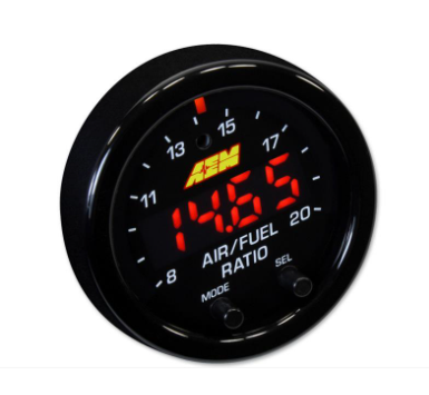 AEM X Series Wideband OBDII AFR Controller Gauge (30-0334) - Real-Time Air/Fuel Ratio Monitoring for Performance Tuning & Racing Applications