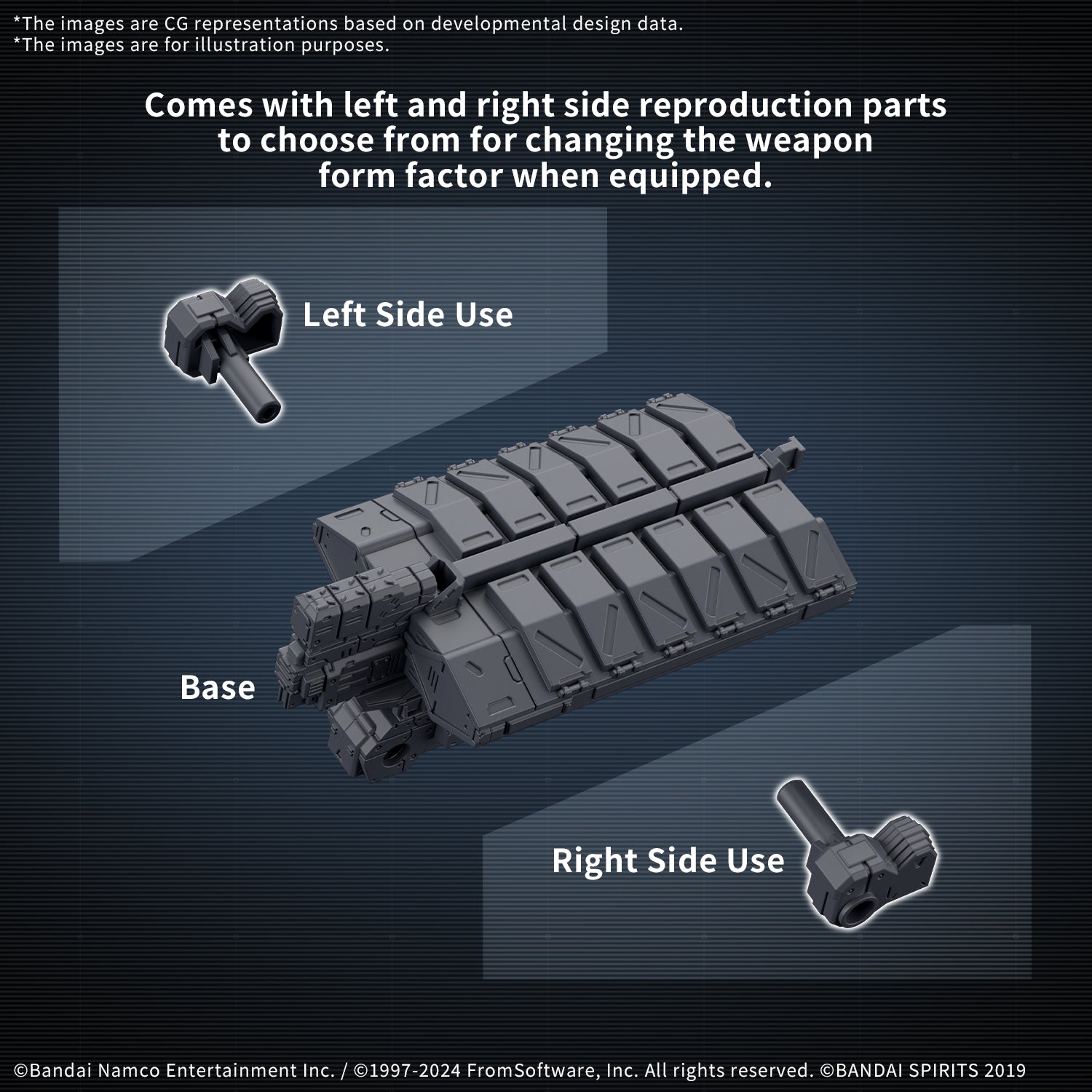 Bandai 30MM Option Weapon Part Set 05 - Armored Core VI Model Kit for Custom Mech Builders | Perfect for Action Figure Customization & Tabletop Gaming Scenes