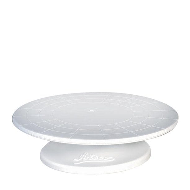 Ateco 12-Inch Revolving Cake Stand - Durable Plastic Turntable for Cake Decorating, Baking, and Dessert Display - Perfect for Home Bakers and Professional Chefs