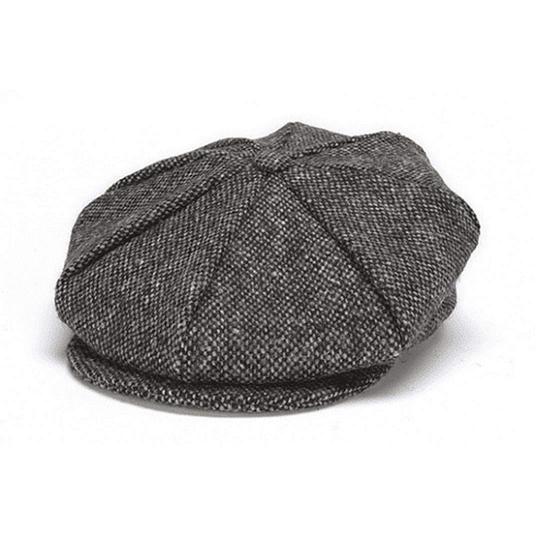 Traditional Irish Tweed Newsboy Cap - Unisex 8-Piece Tweed Hat with Button Crown & Taffeta Lining | 100% Made in Ireland | Perfect for St. Patrick's Day, Irish Festivals & Vintage Fashion