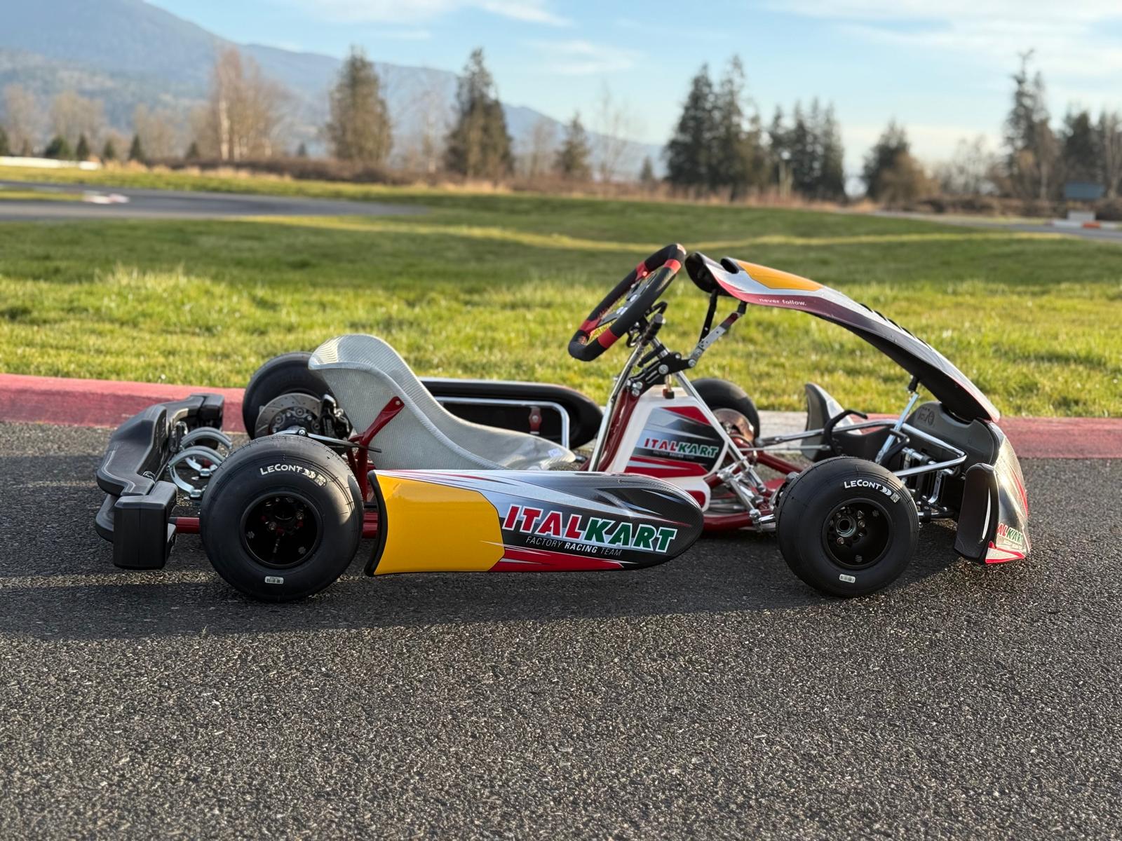 Italkart Rapido V1 Adjustable Wheel Base KZ/Shifter Kart Chassis - Perfect for Competitive Kart Racing & Track Performance