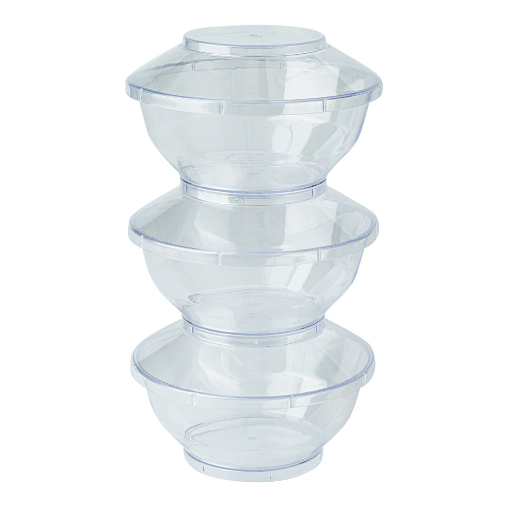 6 oz Clear Plastic Deli Containers with Lids - 10 Pack (4