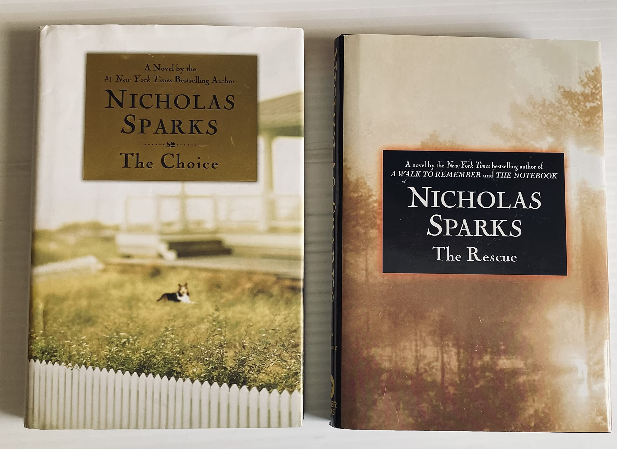 Best Selling Nicholas Sparks Books Set - The Choice & The Rescue - Perfect for Romance Lovers & Book Club Discussions