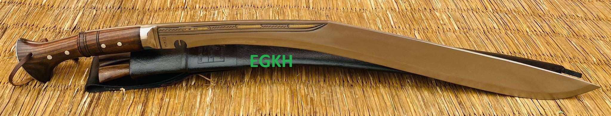 24 Inch Full Tang Traditional Kukri Knife - High Carbon Steel Khukuri Sword - Camping, Hunting & Outdoor Survival Tool - Perfect for Bushcraft, Hiking & Tactical Use
