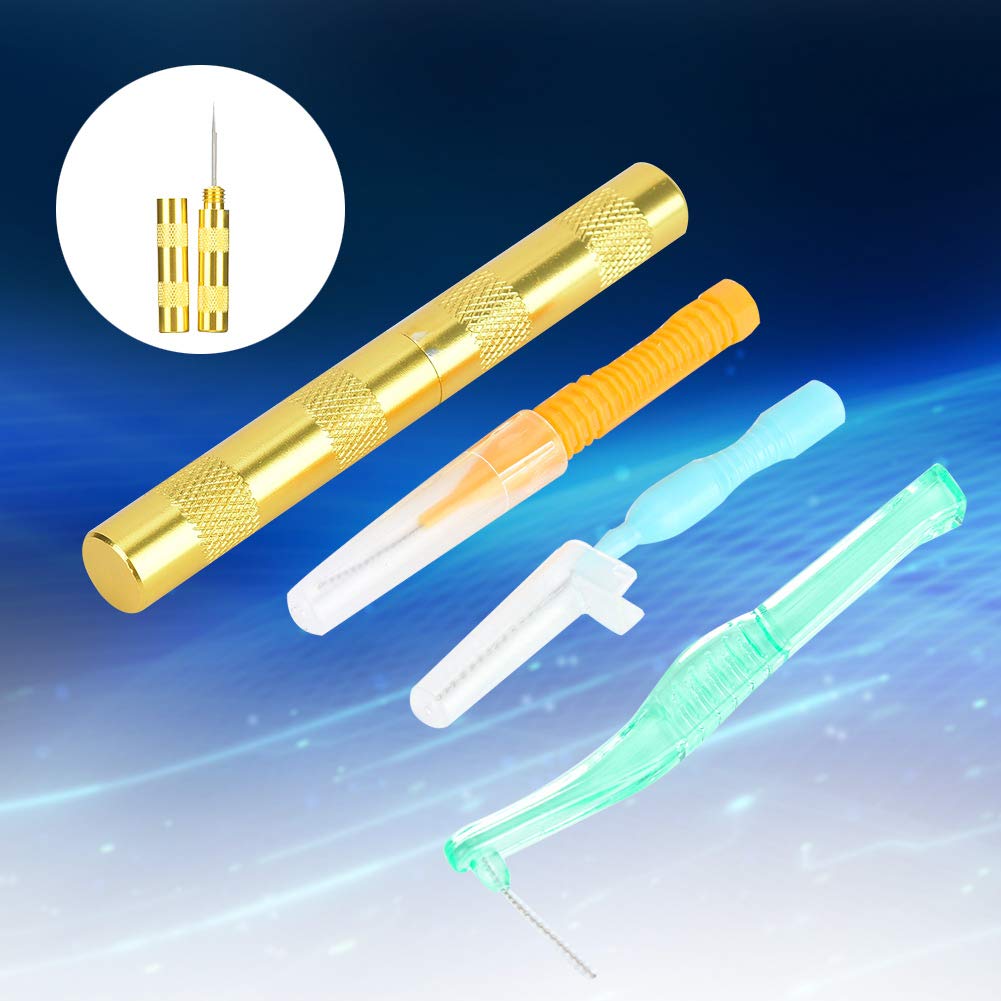 4pcs Airbrush Cleaning Kit with Nozzle Needles & Brushes - Spray Gun Repair Tools for Artists & DIY
