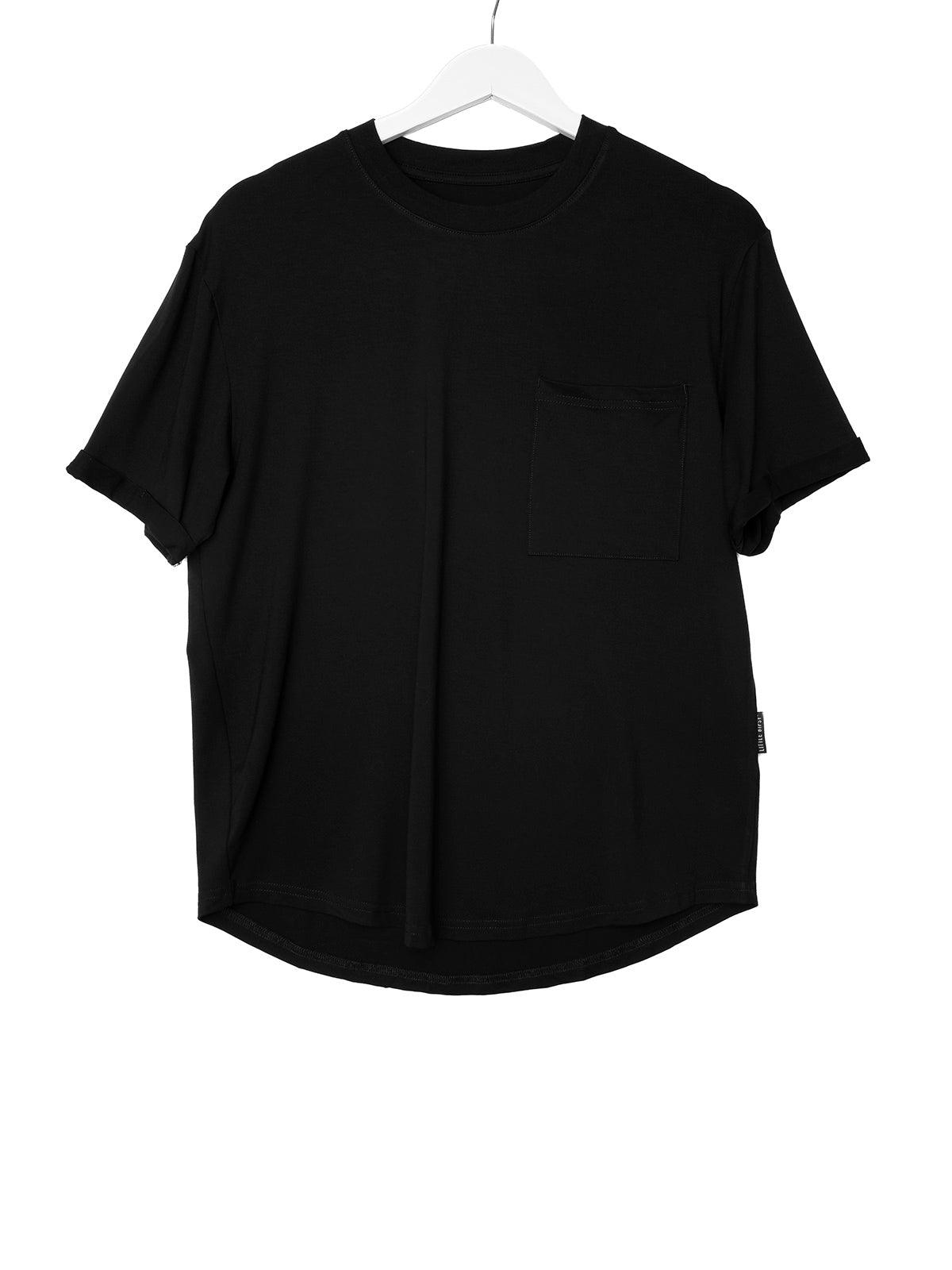 Premium Soft Bamboo Pocket T-Shirt for Men - Breathable & Comfortable Black Tee - Perfect for Casual Wear, Lounge & Outdoor Activities