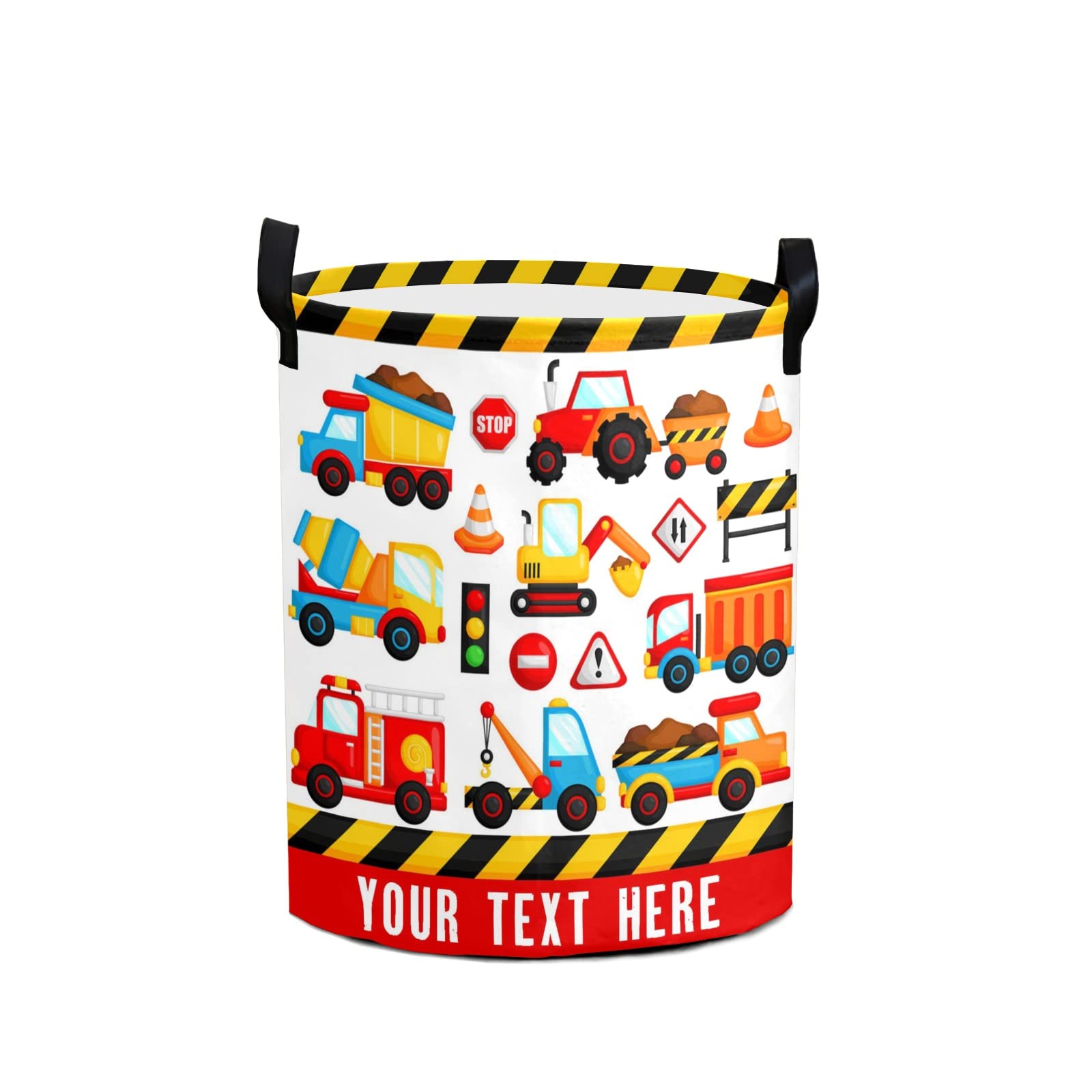 Custom Personalized Laundry Basket - Collapsible Clothes Hamper with Handle for Bathroom, Bedroom & Living Room Storage | Perfect for Home Organization & Car Use (Car 03 Design)