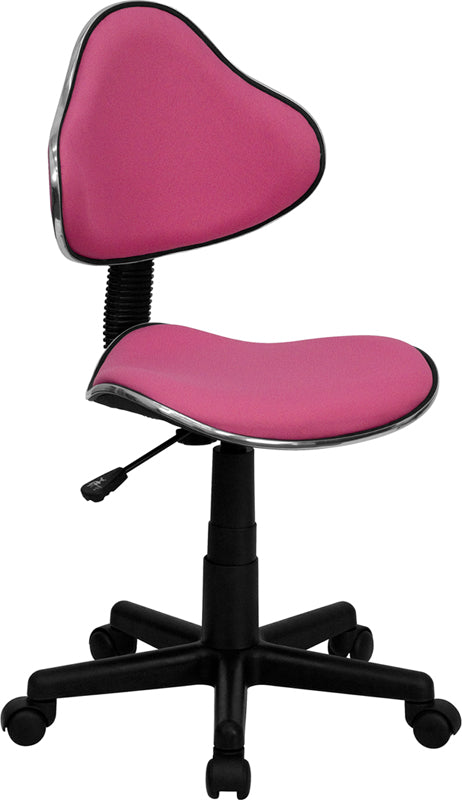 Whitney Blue Fabric Swivel Ergonomic Office Chair - Adjustable Height Task Chair with Lumbar Support for Home Office, Gaming & Workspace Comfort