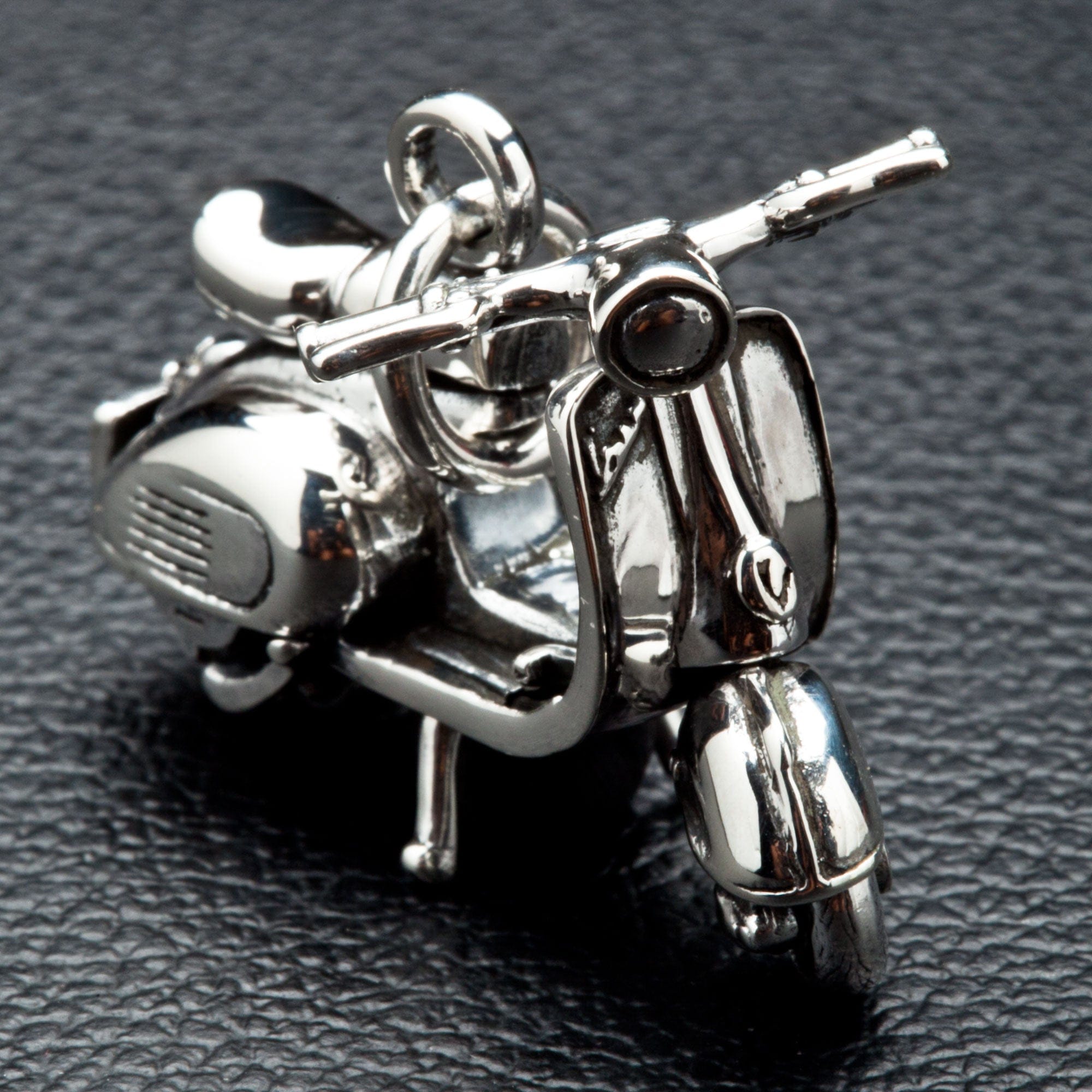 Vespa Scooter Sterling Silver Pendant Necklace - Italian Style Jewelry Gift for Women - Perfect for Motorcycle Enthusiasts & Fashion Accessories