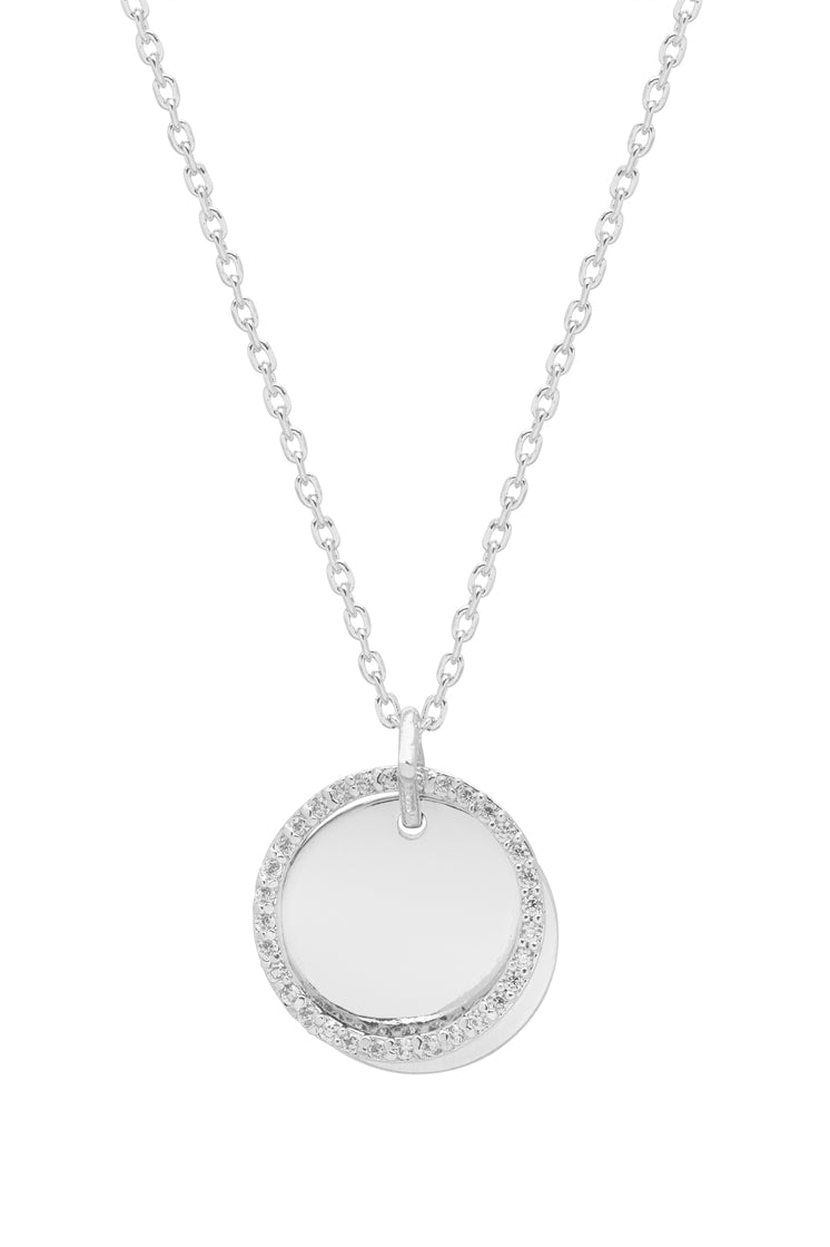 Disc Duo Pendant Necklace - Elegant Double Disc Jewelry for Women | Perfect for Date Night, Parties & Special Occasions