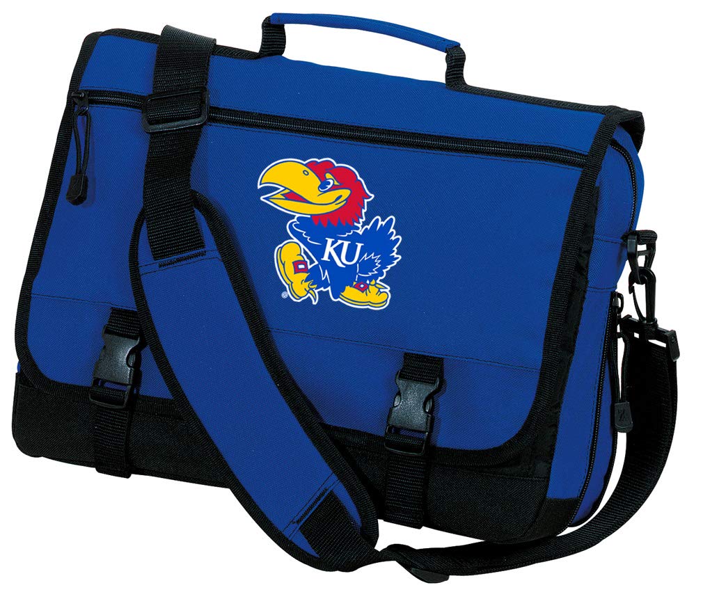 Official KU Jayhawks Laptop Messenger Bag - University of Kansas Licensed College Student Backpack for School, Work & Travel Accessories