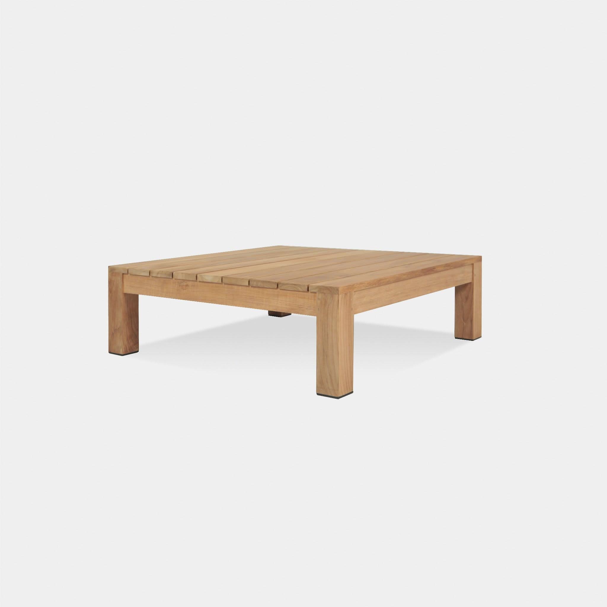 Pacific Teak Side Table - Solid Wood End Table for Living Room, Bedroom, or Patio - Stylish & Durable Small Accent Table for Home Decor