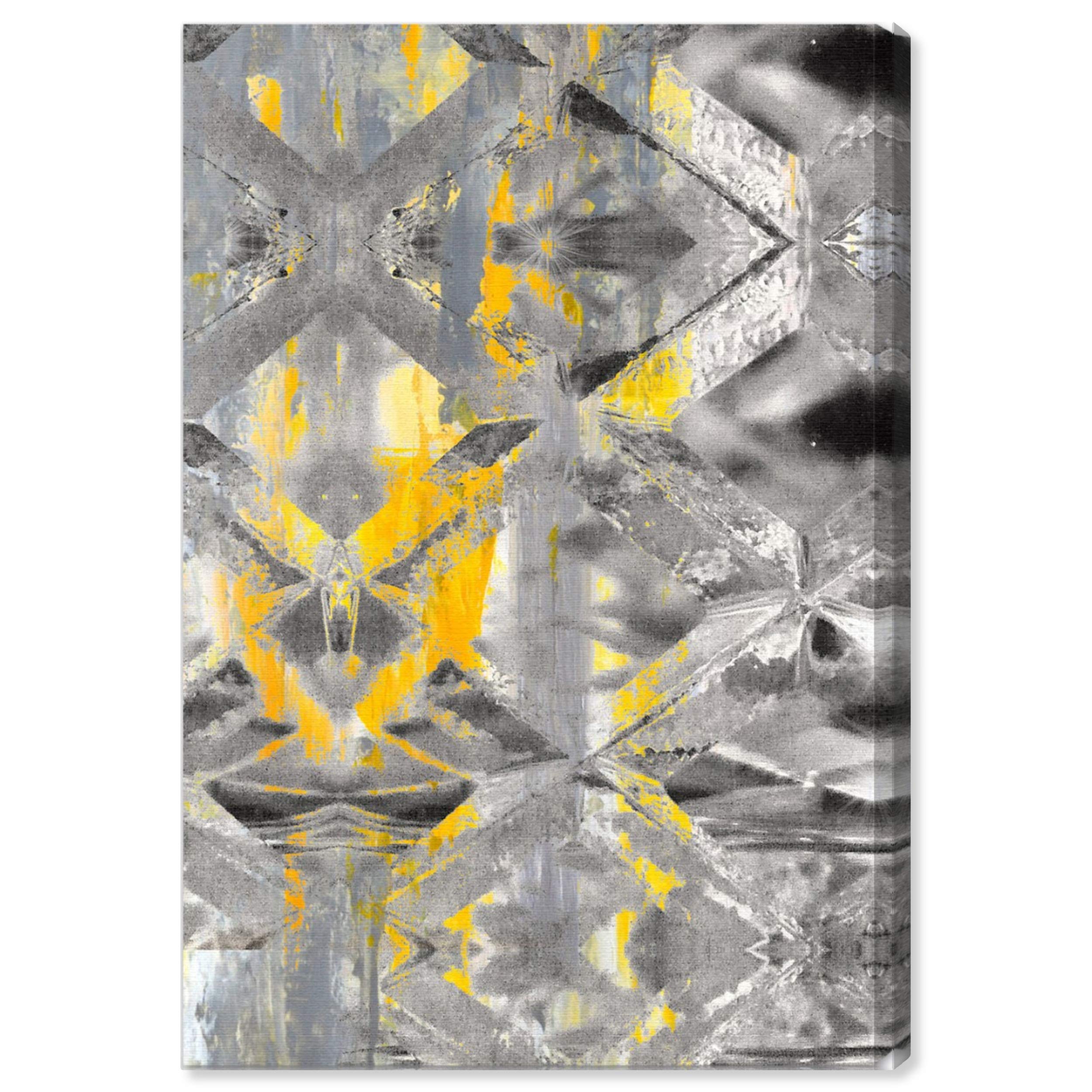Abstract Wall Art Canvas Prints 'Gris Roca' - 20
