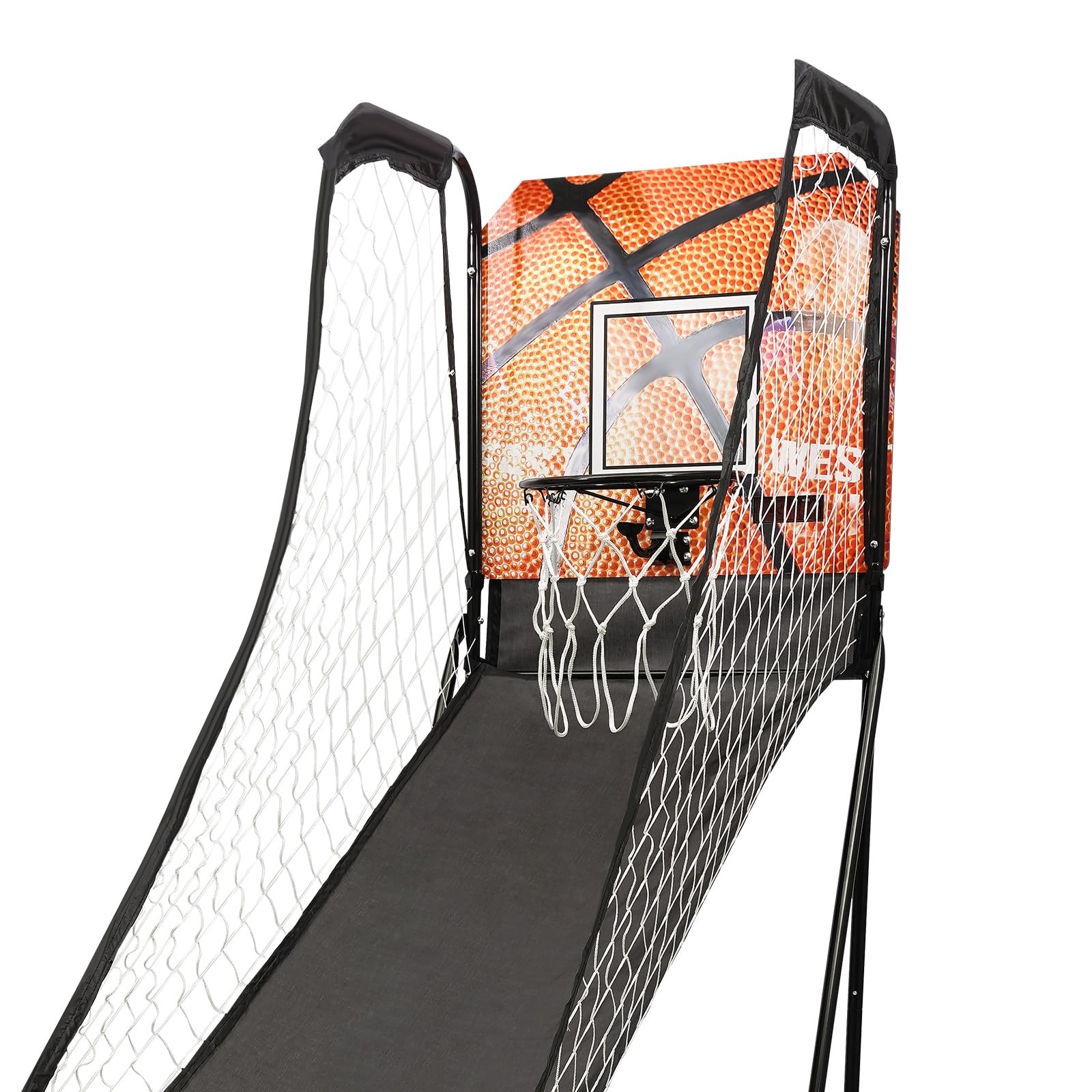 Electronic Basketball Arcade Game - Foldable Indoor Hoop Shot with LED Scoreboard & 3 Balls - Perfect for Home, Playground & Game Room Entertainment