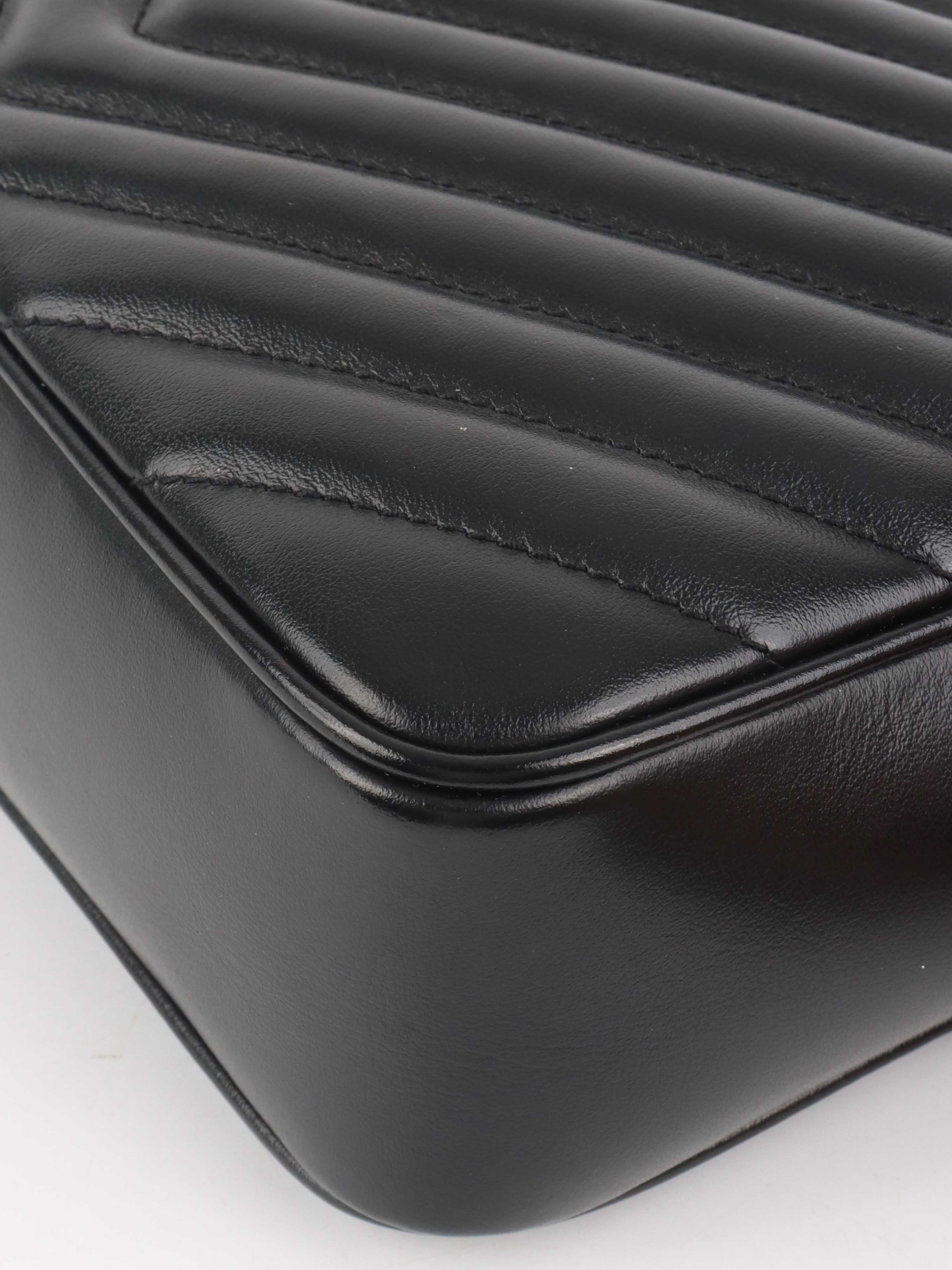 Saint Laurent Black Lou Camera Bag - Stylish Crossbody Bag for Women | Perfect for Travel, Parties & Everyday Use