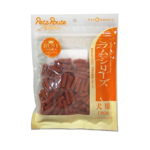 Petz Route Natural Lamb Twisted Sticks Dog Treats 180g - Healthy Chews for Small & Large Dogs - Perfect for Training, Rewards & Dental Health