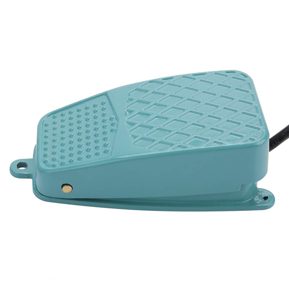 Non-Slip Metal Momentary Foot Pedal Switch - Heavy Duty Foot Operated Controller for Sewing Machines, Industrial Equipment & DIY Projects