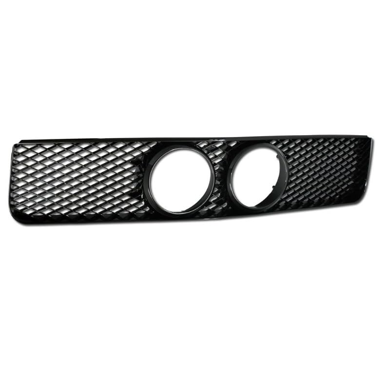 2005-2009 Ford Mustang GT Black Mesh Front Bumper Grille with Fog Light Holes | Performance Upgrade for Muscle Cars & Street Racing