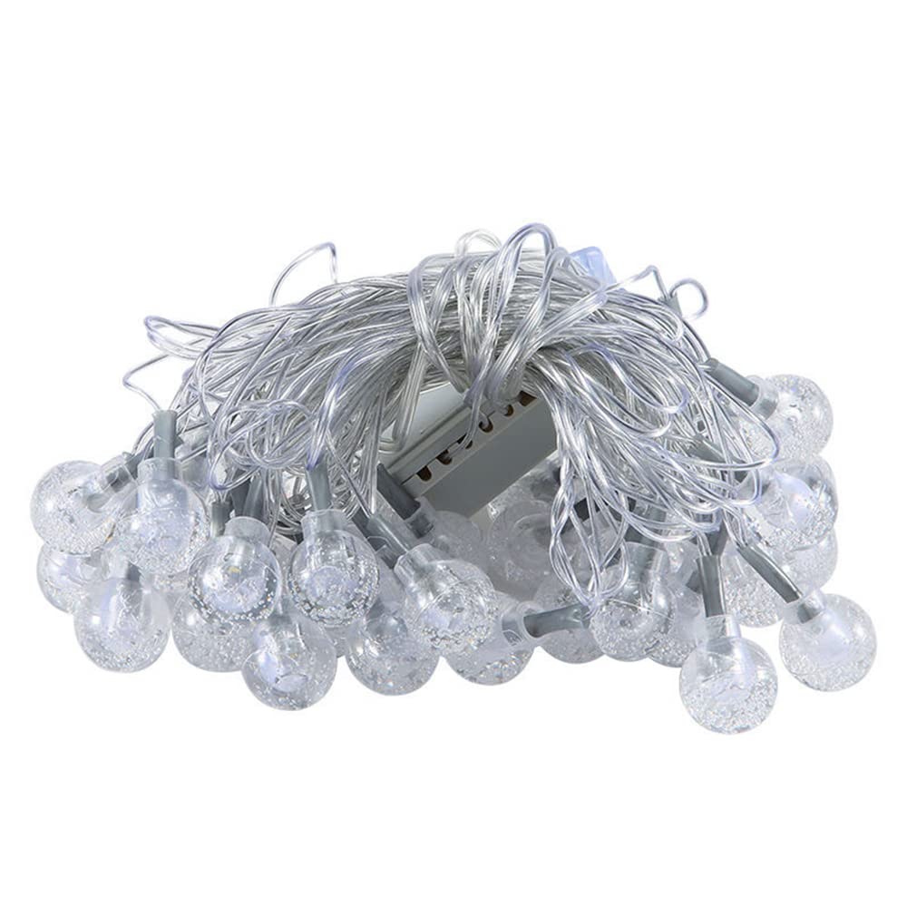 Festive MONEYN Ball Garland String Lights - 50 LED Christmas Fairy Lights for Outdoor Xmas Tree, Party & New Year Decorations - Waterproof Holiday Lighting for Garden, Patio, and Indoor Decor