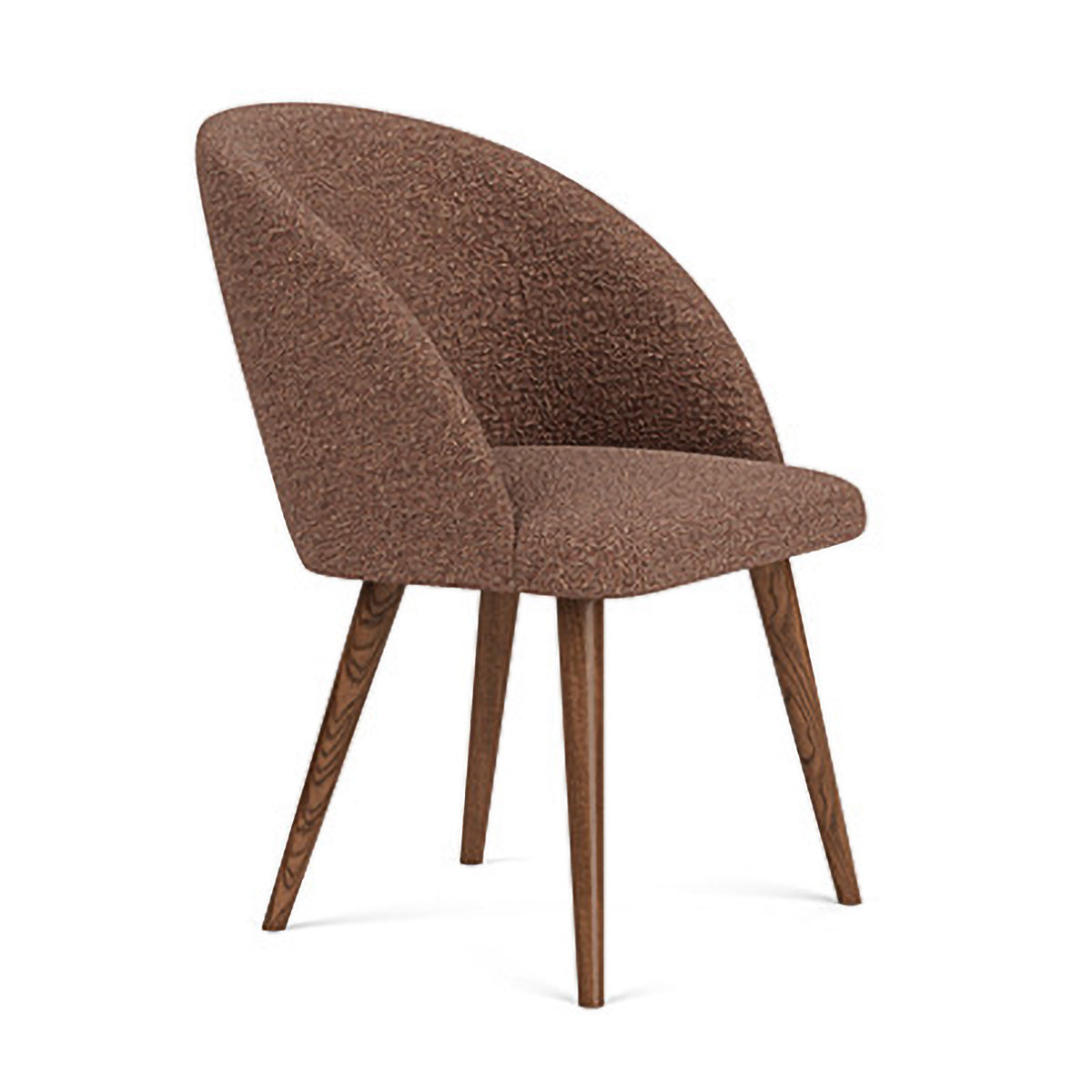 Holly Boucle Dining Chair - Modern Upholstered Accent Chair for Kitchen, Dining Room & Office - Comfortable & Stylish Home Decor