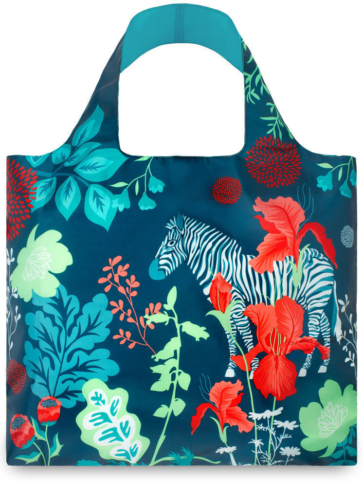 LOQI Eco-Friendly Tote Bag - FOREST Collection by Cristina Caramida | Reusable Shopping Bag for Groceries, Beach & Daily Use